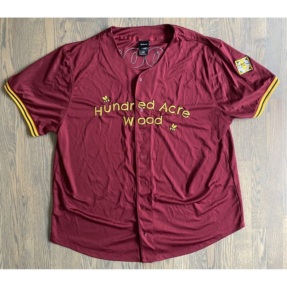 Disney Winnie The Pooh #26 Baseball Jersey Hundred Acre Woods Adult Size 4X